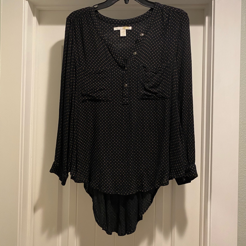 Button Front Flowy Top